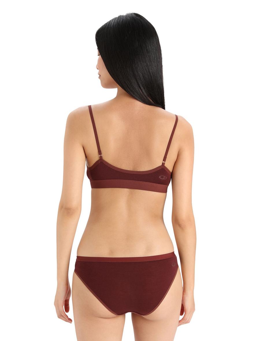 Soutien Gorge Icebreaker Merino Siren Femme Rouge | FR 1817ZUTG